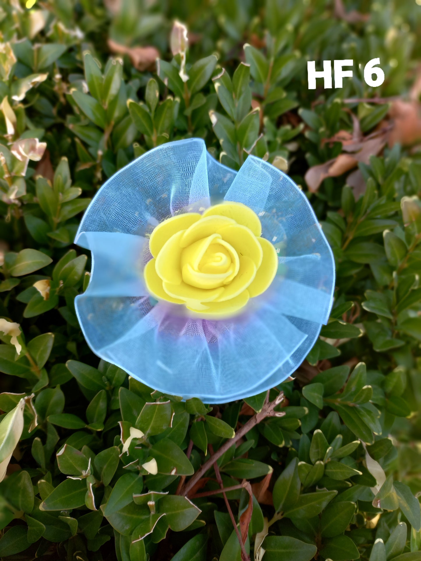 Kids Blue Hair Clip - Round