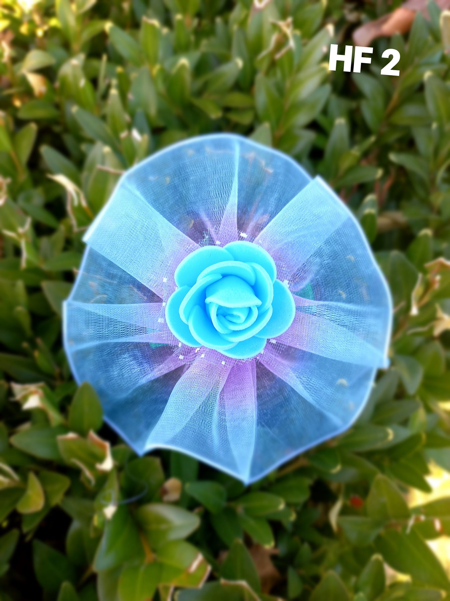 Kids Blue Hair Clip - Round