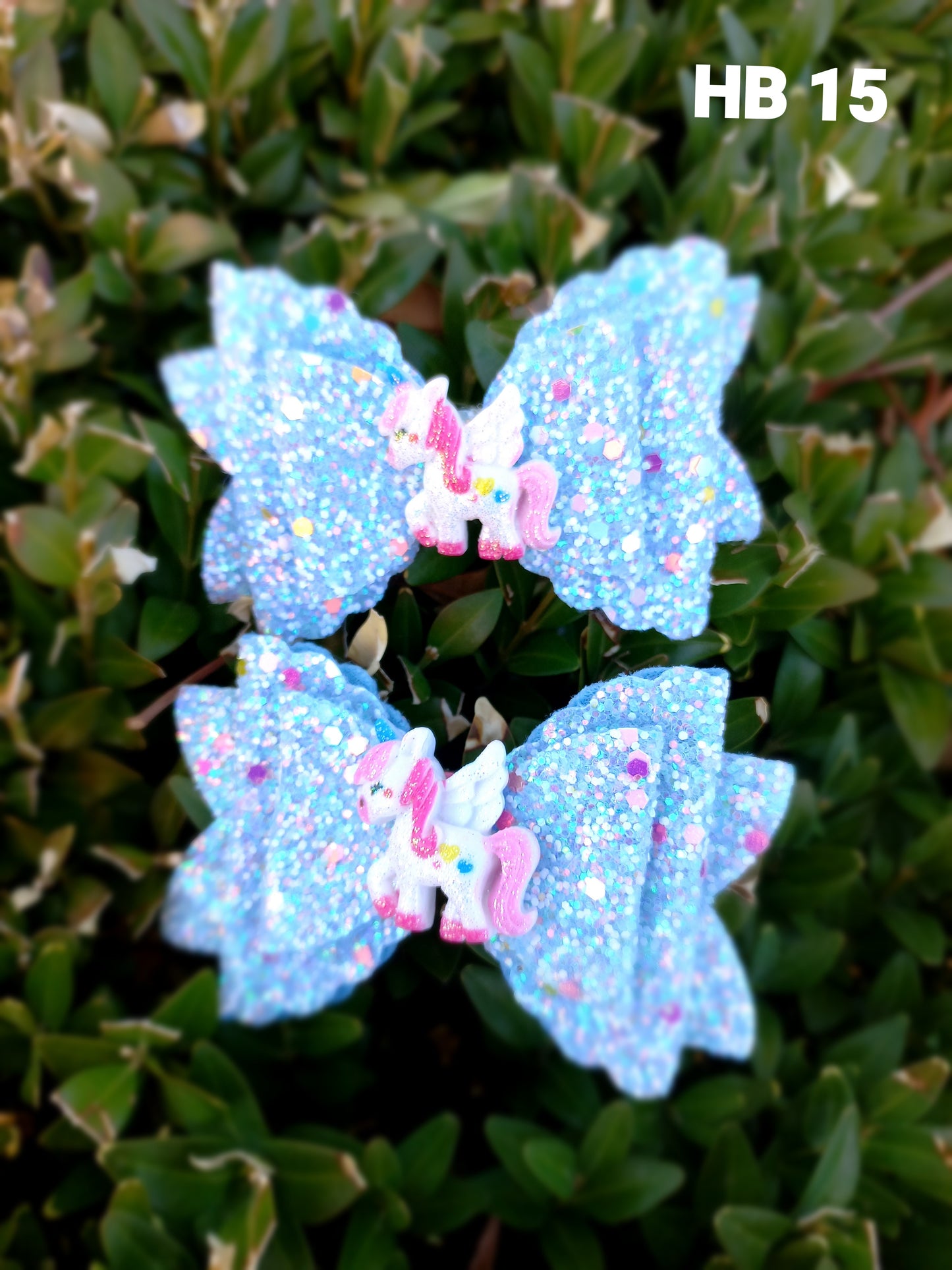 Kids Sparkling Hair Bow Clip (Various Colors)