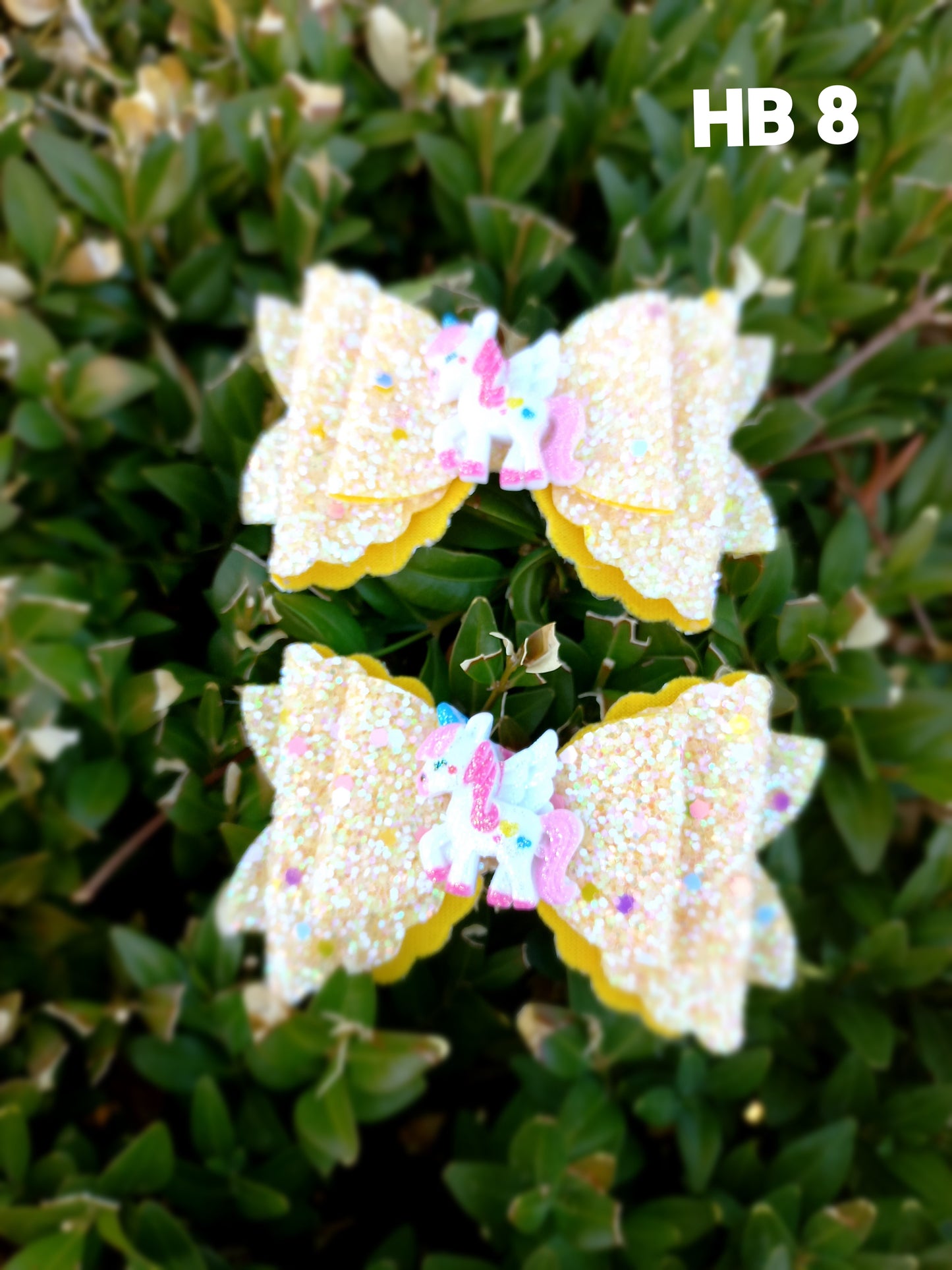 Kids Sparkling Hair Bow Clip (Various Colors)