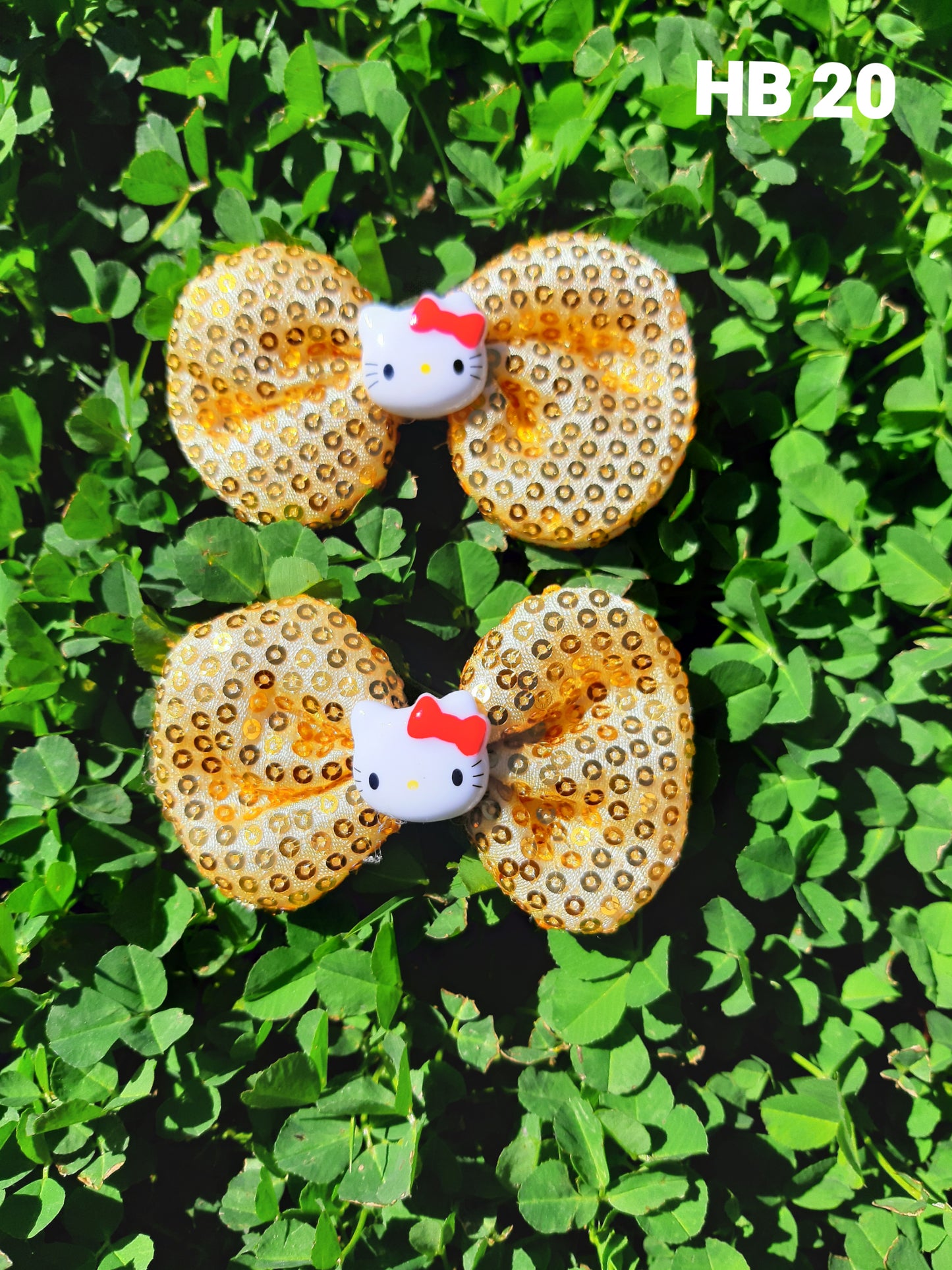 Kids Small Sequin Hair Bow Clip Set (Various Colors)