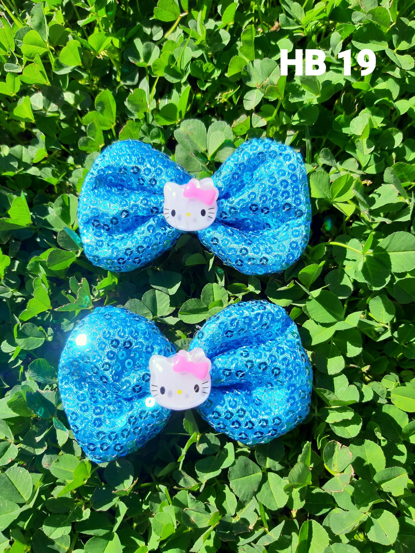 Kids Small Sequin Hair Bow Clip Set (Various Colors)