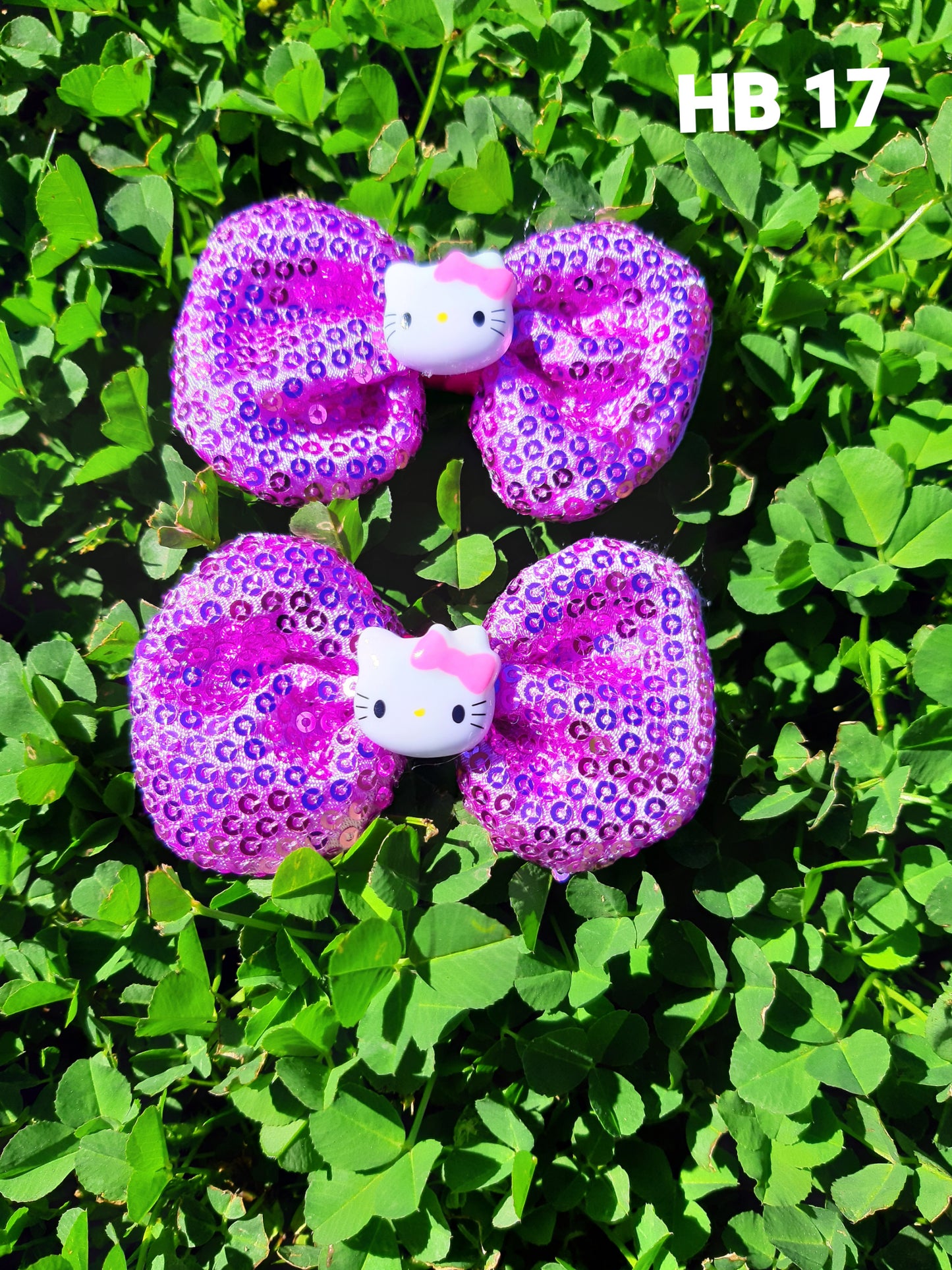 Kids Small Sequin Hair Bow Clip Set (Various Colors)