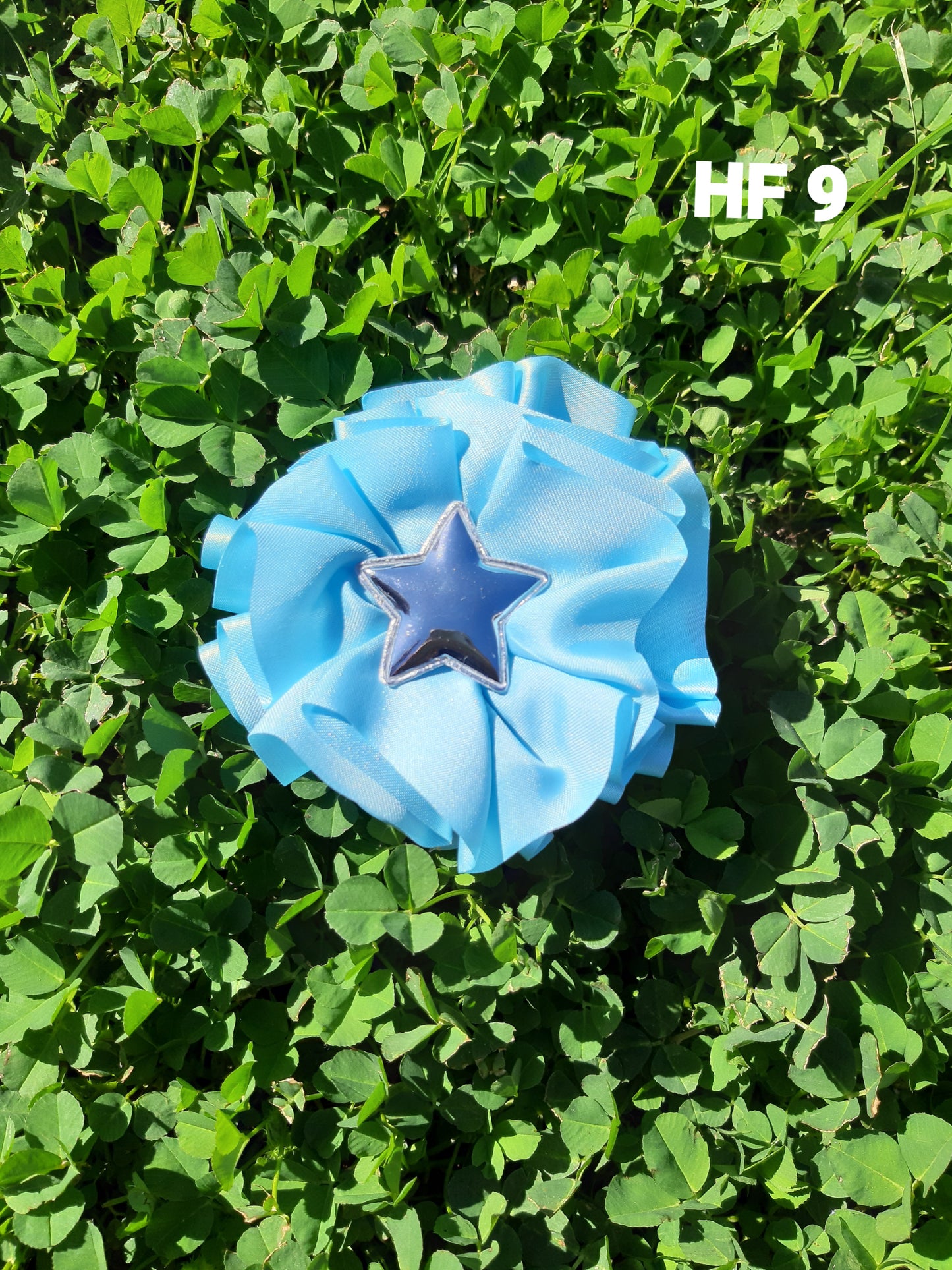 Kids Blue Hair Clip - Round