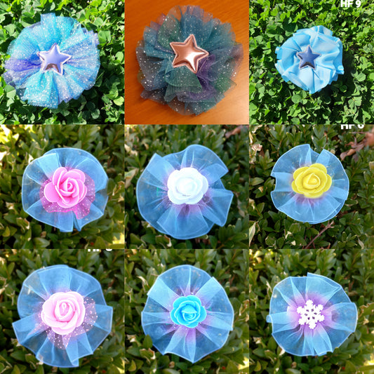 Kids Blue Hair Clip - Round