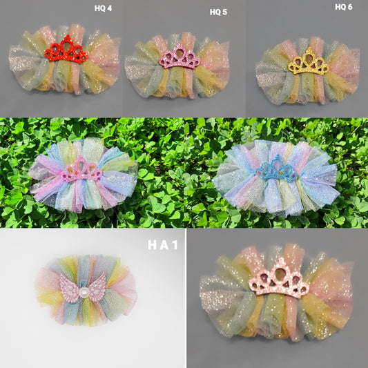 Rainbow Color Hair Clip (Horizontal, in Various Colors)