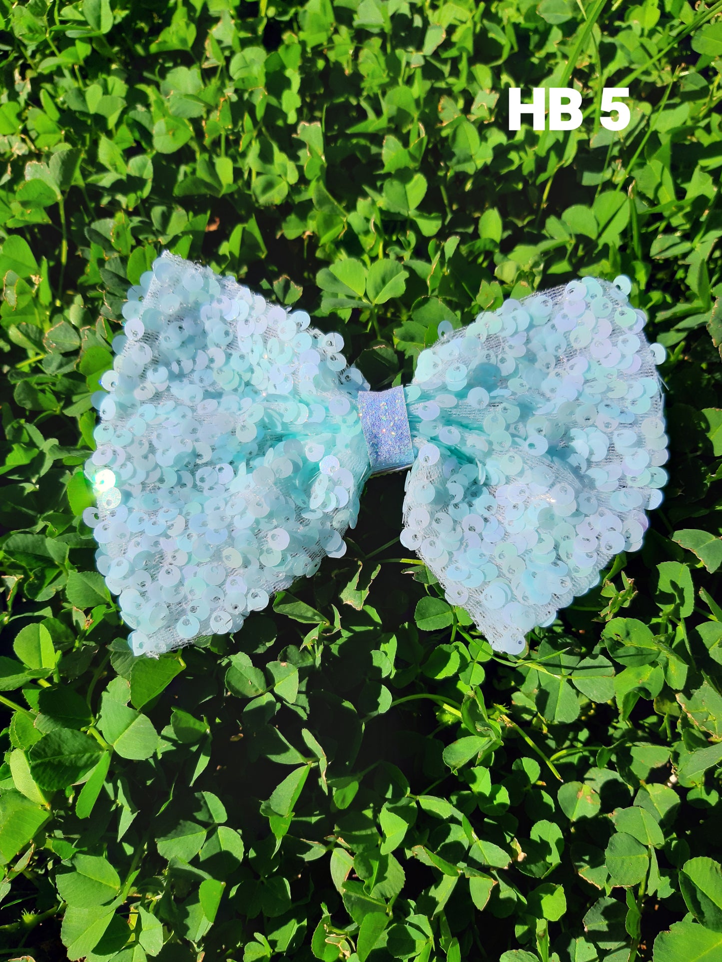 Kids Medium Sequin Hair Bow (Various Colors)