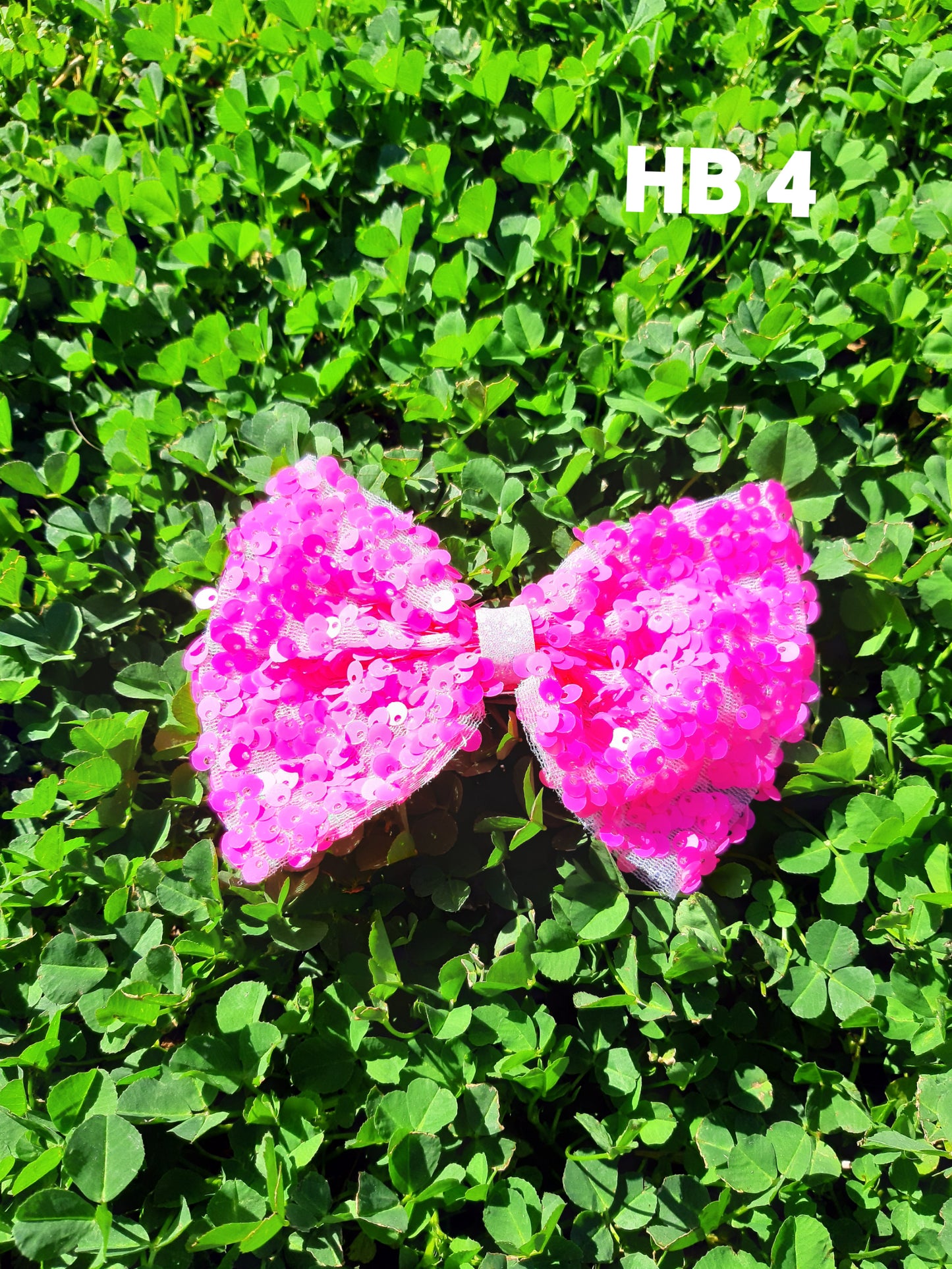 Kids Medium Sequin Hair Bow (Various Colors)