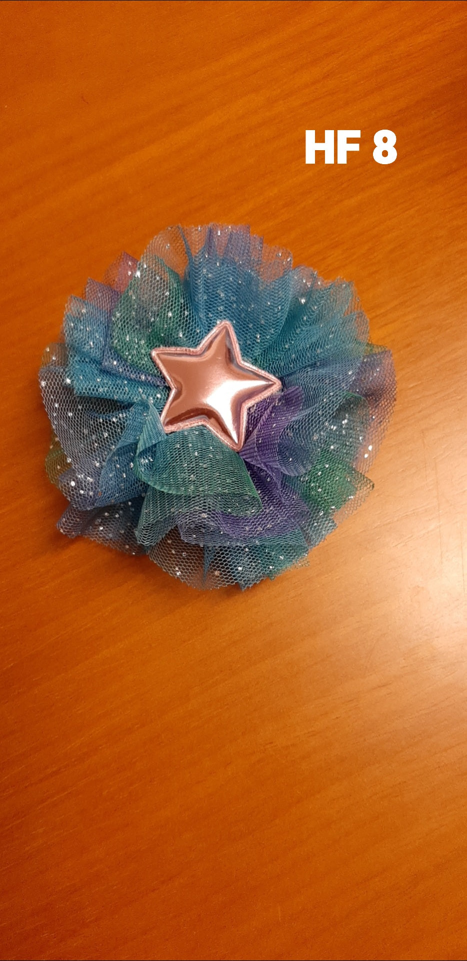 Kids Blue Hair Clip - Round